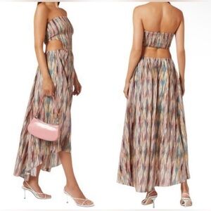 Misa LA Myka Dress M Multicolor Strapless NWT